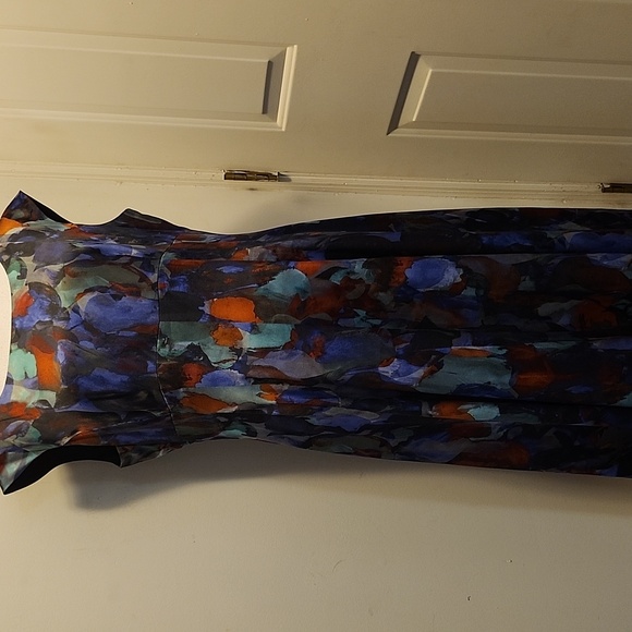 Lafayette 148 New York Dresses & Skirts - Lafayette 148 New York Watercolor Fit & Flare Dress Sleeveless Size 14